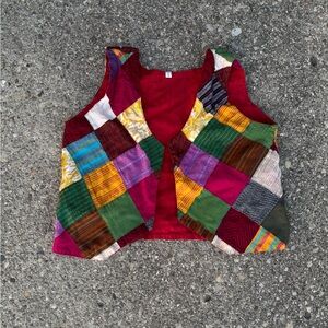 Colorful Patchwork Women's Vest
